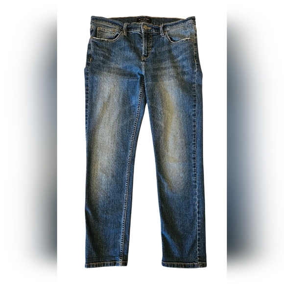 Banana Republic Dark Wash Girlfriend Skinny Jeans - Sz 29/8 - Picture 1 of 10